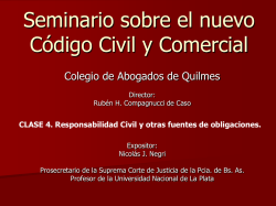 Seminario sobre el nuevo Código Civil y Comercial