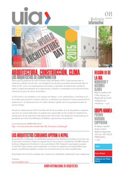 información - Union internationale des architectes (UIA)