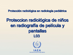 03. Protección radiológica de niños en radiografía digital