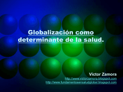 Globalización como determinante de la salud