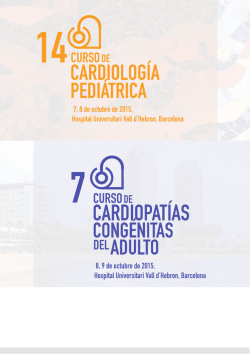 Ponentes - 7º Curso de Cardiopatías Congénitas del Adulto 2015
