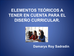 damarys Dise&ntilde;o curricular