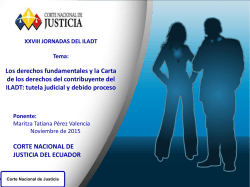 Descargar Presentación - Jornadas Latinoamericanas de Derecho