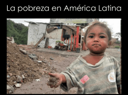 La pobreza en América Latina