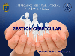 Expo Gestión Curricular - Servicio Bienestar Armada