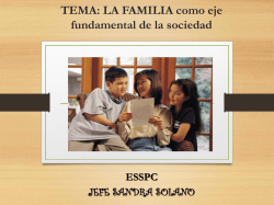 TEMA: LA FAMILIA