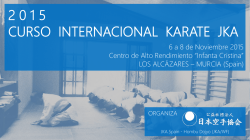 Curso Internacional de Karate JKA Spain