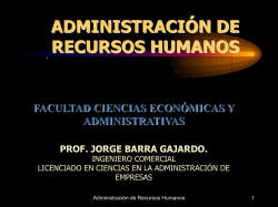 la administración de recursos humanos