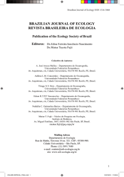 Brazilian Journal of Ecology ISSN 1516-5868