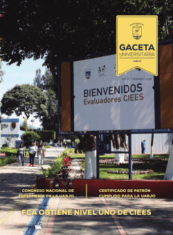 fca obtiene nivel uno de ciees - Universidad Autónoma Benito