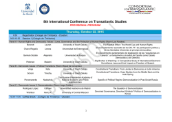 Provisional Program 011015-8th International