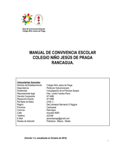 Manual de convivenvia - Inscripciones Kinder y Pre
