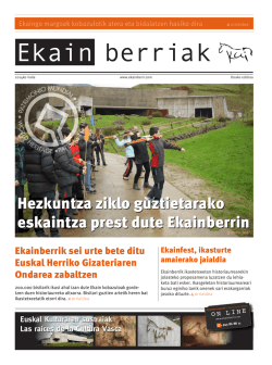 Hezkuntza ziklo guztietarako eskaintza prest dute Ekainberrin