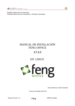 manual de instalación feng-office 2.7.1.5 en linux