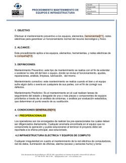 cronograma de mantenimiento