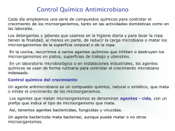 Control Químico Antimicrobiano