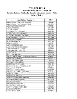 Comisiones ICU Cuarto Taller (Aula 37)