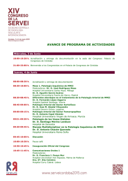 avance de programa de actividades