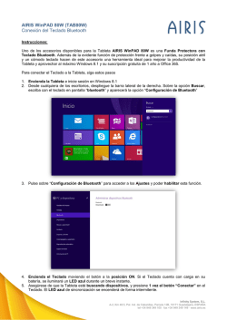 AIRIS WinPAD 80W (TAB80W) Conexión del Teclado