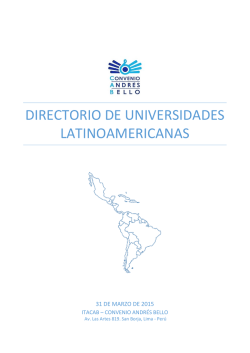 Directorio de universidades latinoamericanas