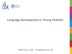 Language Development - Romani Early Years Network – REYN