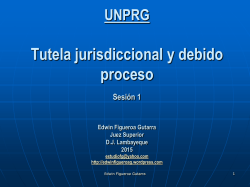 UNPRG Debido proceso 1ra sesión