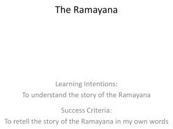 The Ramayana - Education Scotland