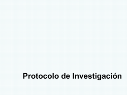 2 Protocolo de Investigaci¢n