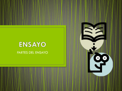 qués es un ensayo?