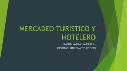 MERCADEO TURISTICO Y HOTELERO
