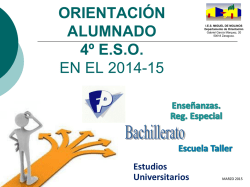 Orientación 4º ESO - IES Miguel de Molinos