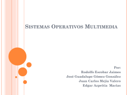 Sistemas Operativos Multimedia