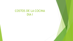 COSTOS DE LA COCINA - Hernando Moreno Gastronomia