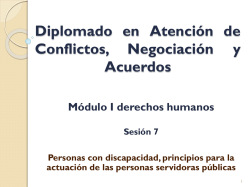 La Convención sobre los Derechos de las Personas con