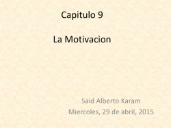 PresentationSaid-Motivacion