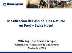 Masificación del Uso del Gas Natural en Perú