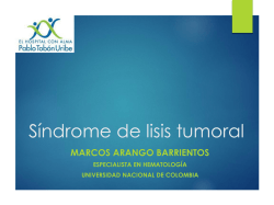 Síndrome de lisis tumoral - Hospital Pablo Tobón Uribe | El