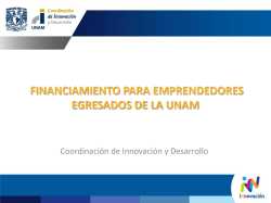 Financiamiento para Emprendedores Egresados de la UNAM