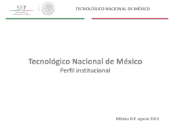 1.- TECNOLÓGICO NACIONAL DE MÉXICO (TecNM)