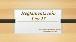 Reglamentación Ley 23 - Asociación Bancaria de Panamá