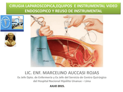 cirugía laparoscópica, equipos e instrumental video endoscópico y