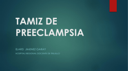 TAMIZAJE DE PREECLAMPSIA - CMP