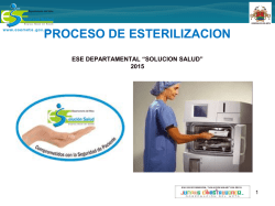 Proceso De Esterilizacion 2015