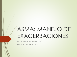 EXPOSICION ASMA EXACERBACIONES ABRIL 2015