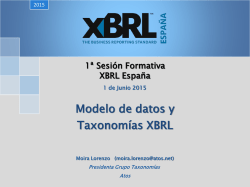 Modelo de datos y Taxonomías XBRL