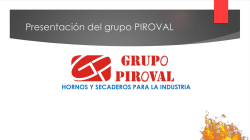 Presentación del grupo PIROVAL - Forno-Jet