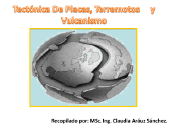 Los terremotos - MSc. Ing. Claudia Aráuz Sánchez