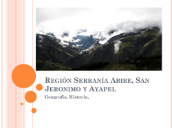 Región Serrania Abibe, San Jeronimo, Ayapel