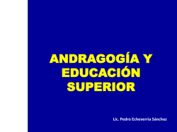 Andragogía. Educación de Adultos. Editorial Guadalupe.