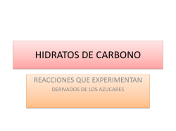 reacciones de los hidratos decarbono